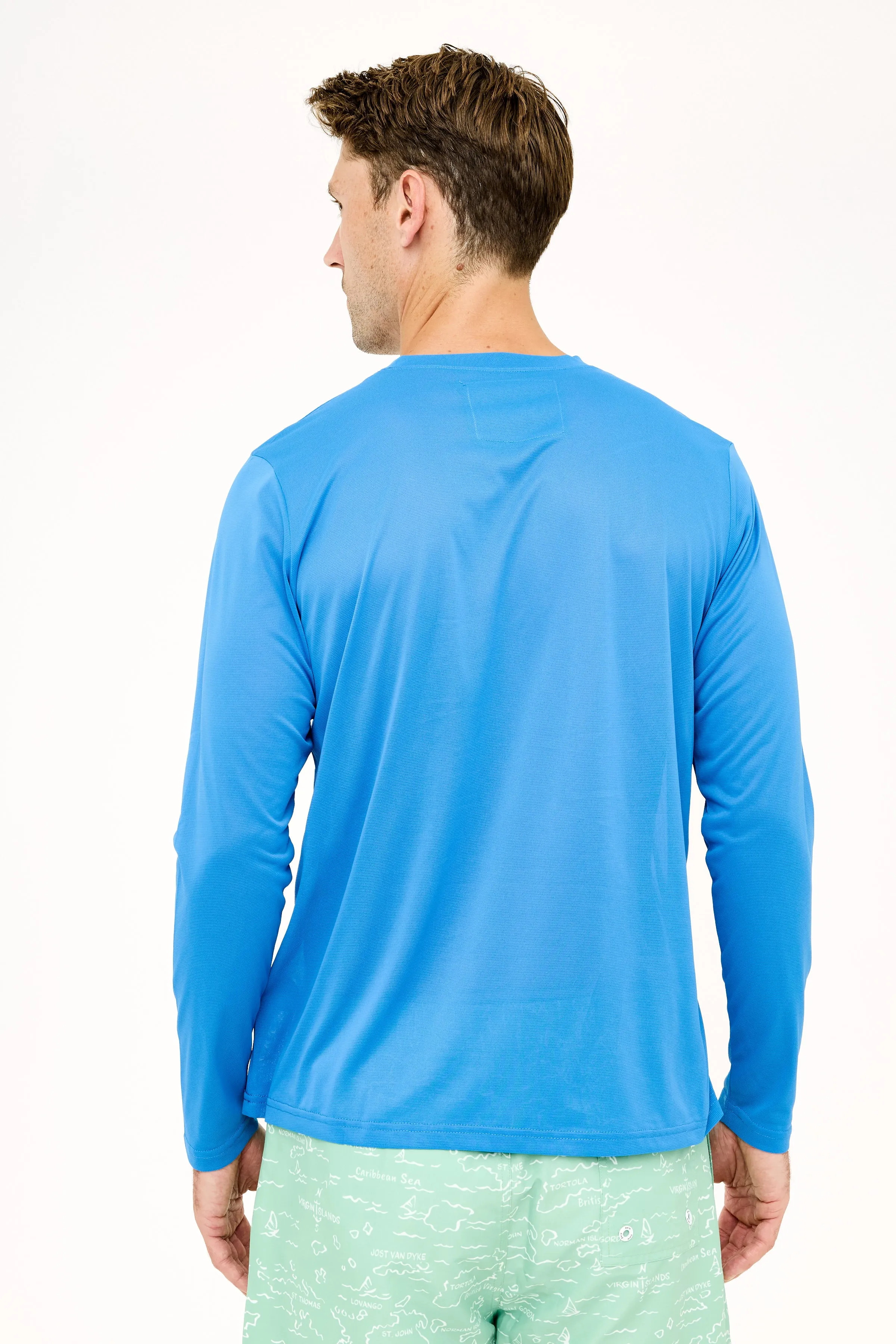 Rum Made Me Do It UPF50 Shirt - Regatta Blue