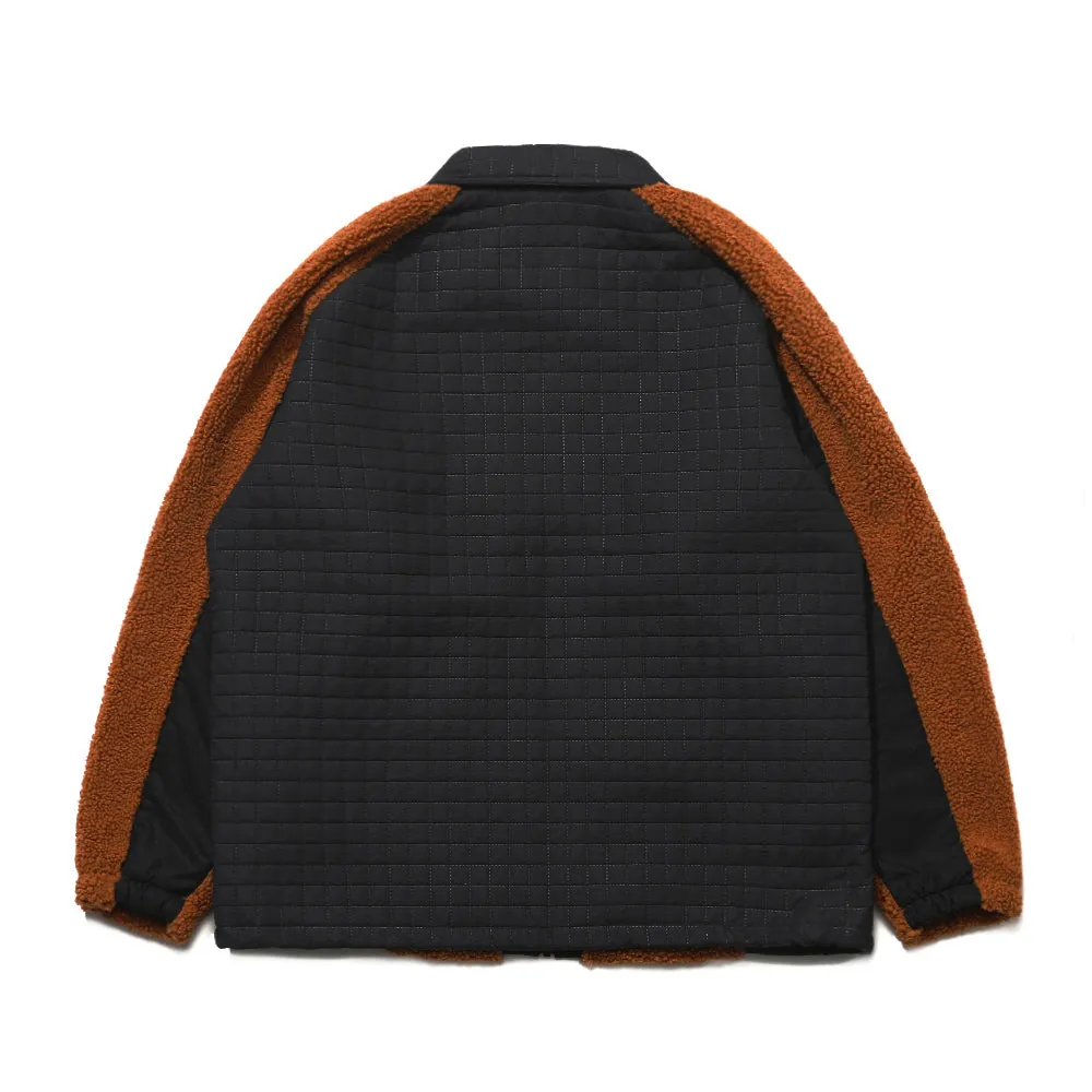 RYC FLEECE JACKET BROWN / BLACK