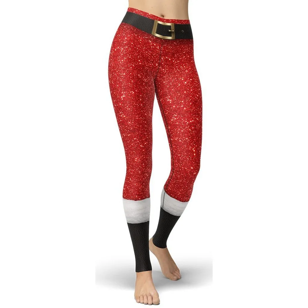 Santa's Outfit Yoga Leggings