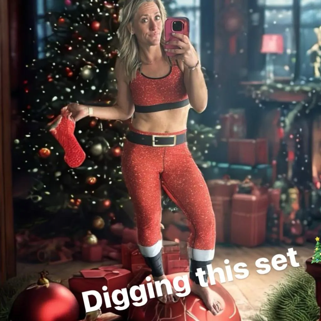 Santa's Outfit Yoga Leggings