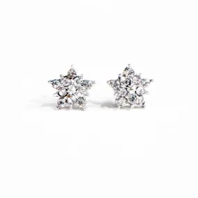 Shimmering Crystal Snowflake Earrings (GOLD, ROSE GOLD OR SILVER)
