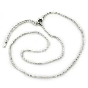 Silver Brass Chain with No Stone for Women Style LOA1091