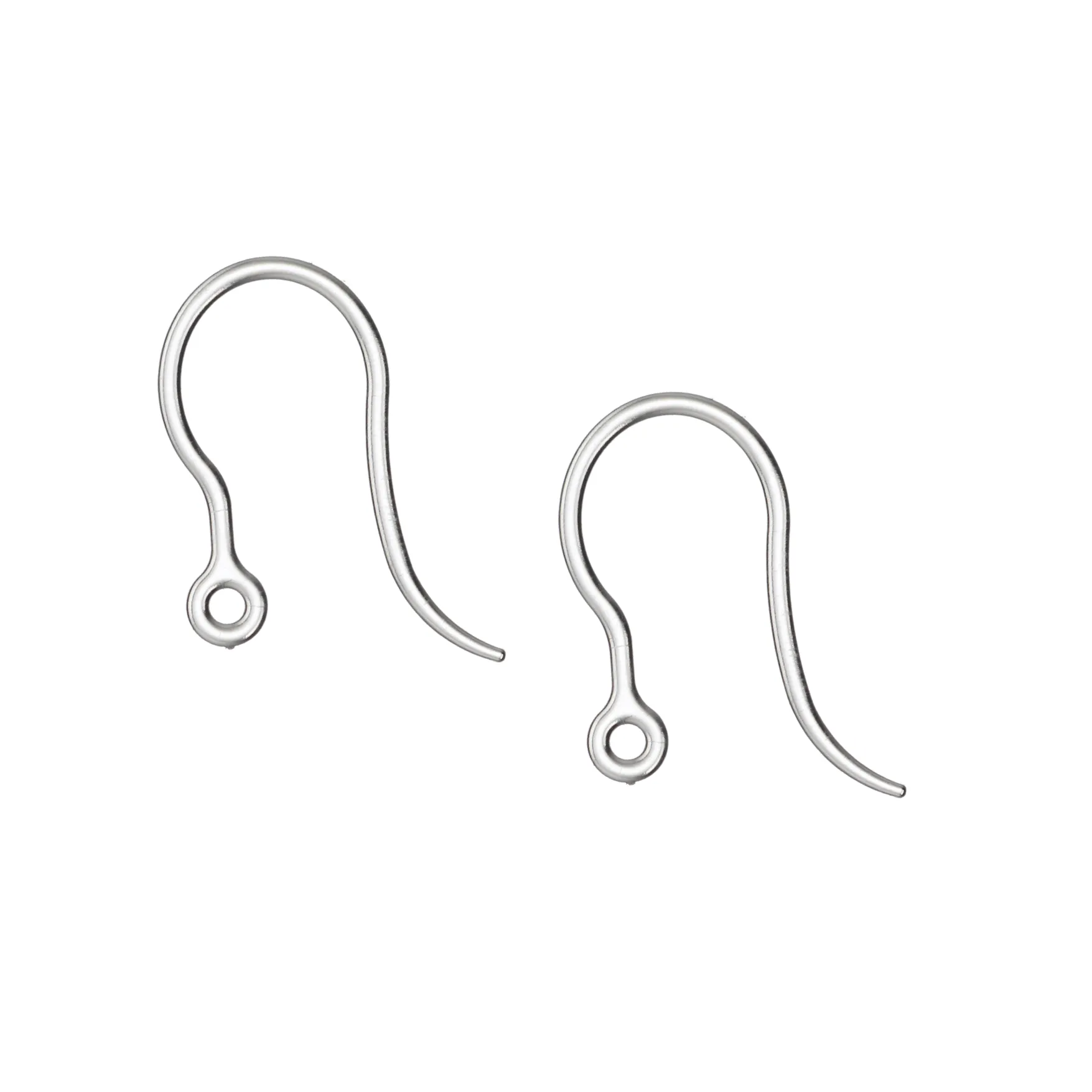 Silver Hoop Rope Dangles Hypoallergenic Earrings for Sensitive Ears Made with Plastic Posts