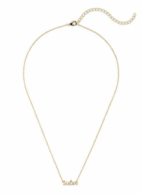 Sister Necklace Gold