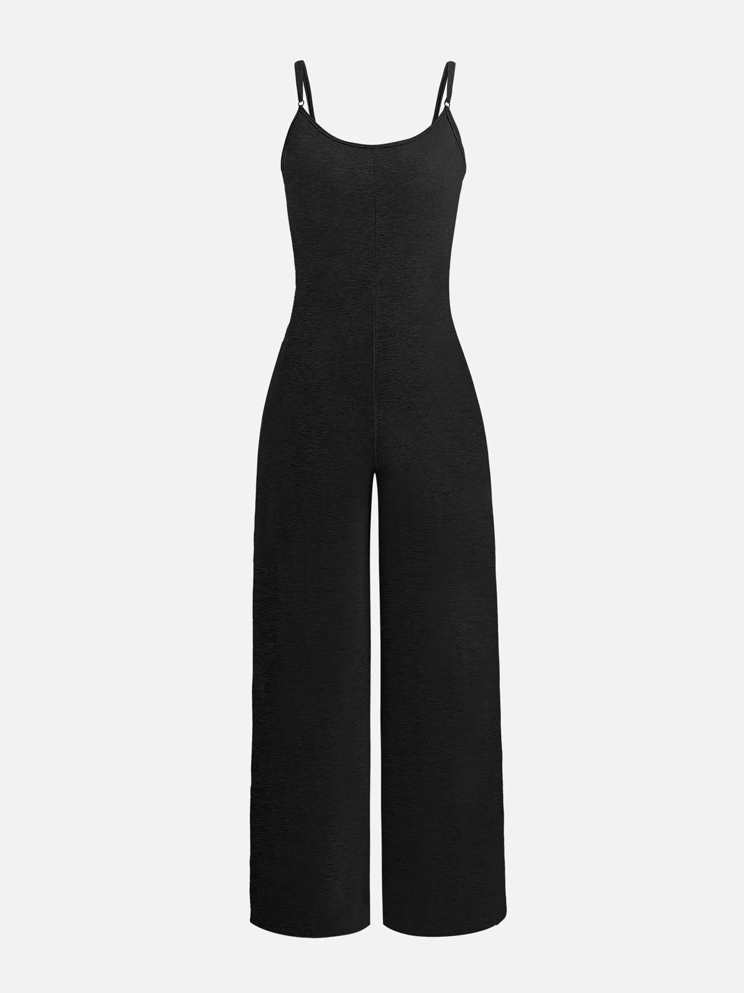 Sleeveless U-Neck Jumpsuit