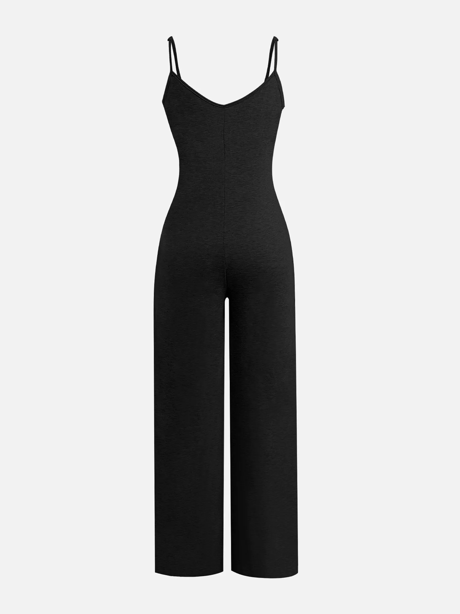 Sleeveless U-Neck Jumpsuit