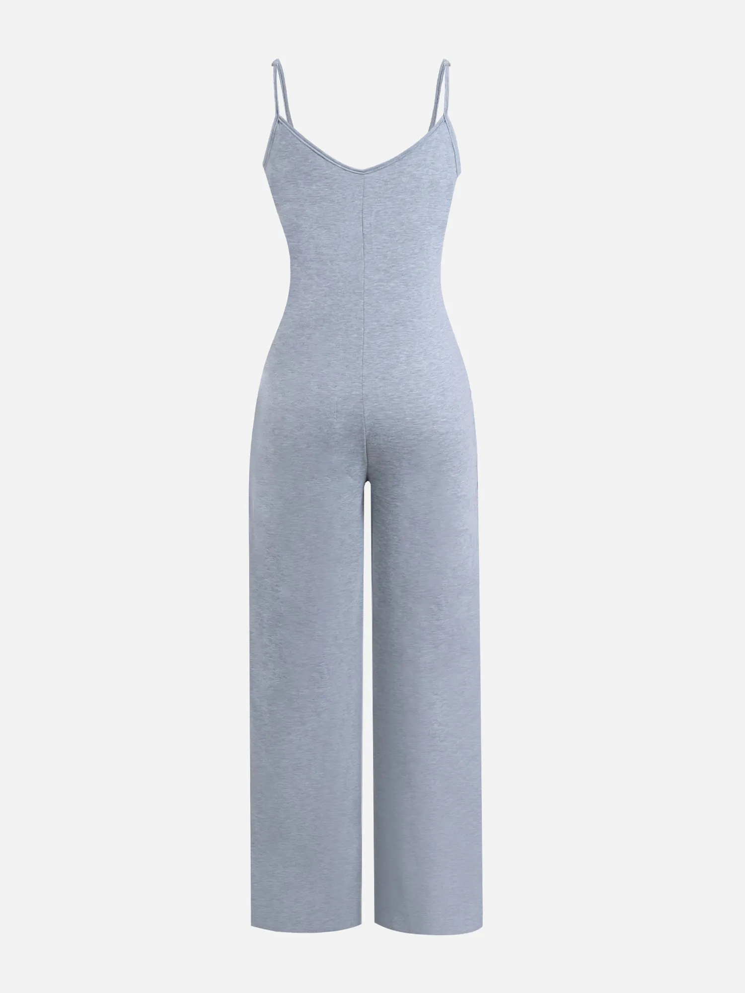 Sleeveless U-Neck Jumpsuit