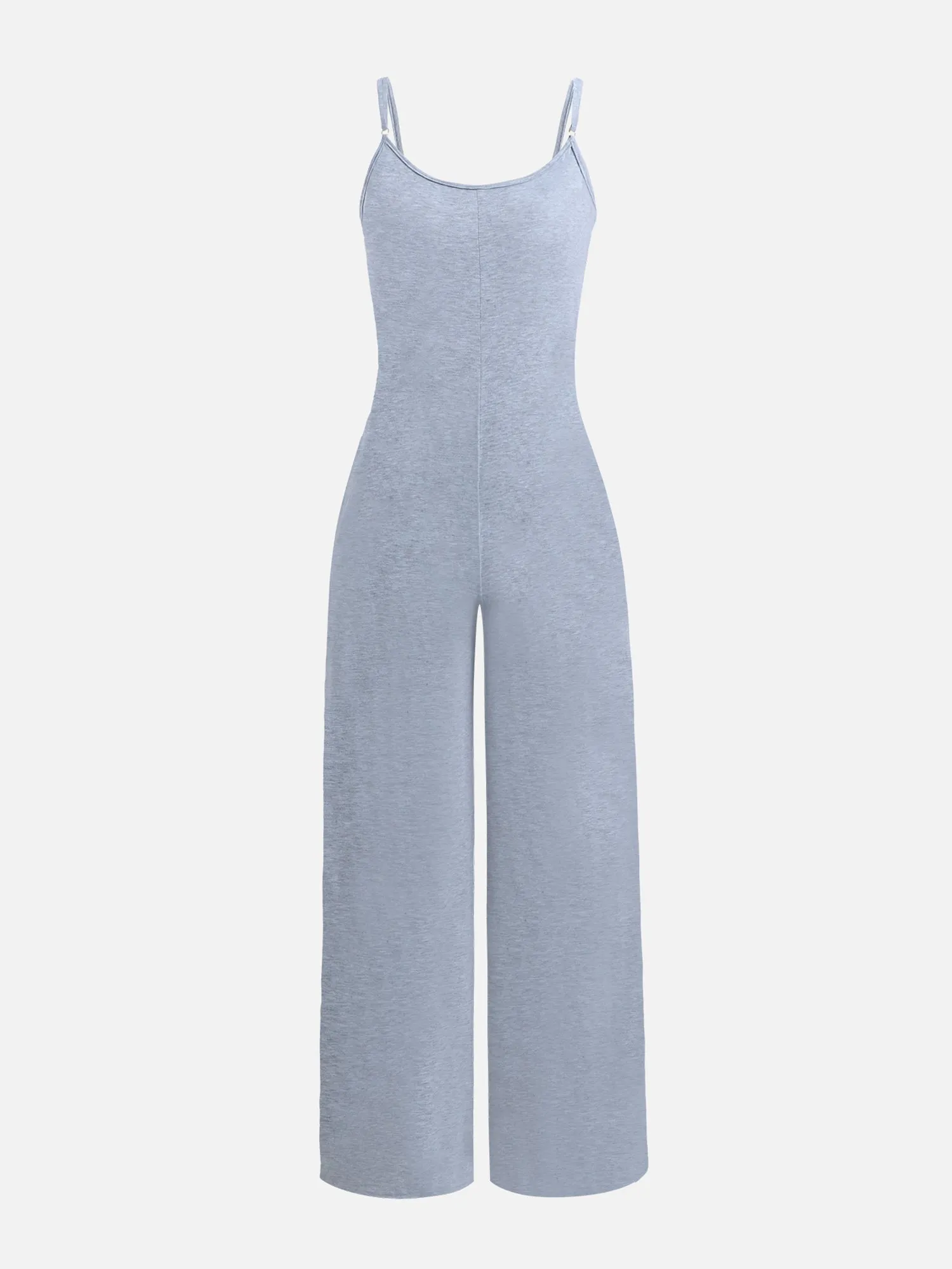 Sleeveless U-Neck Jumpsuit