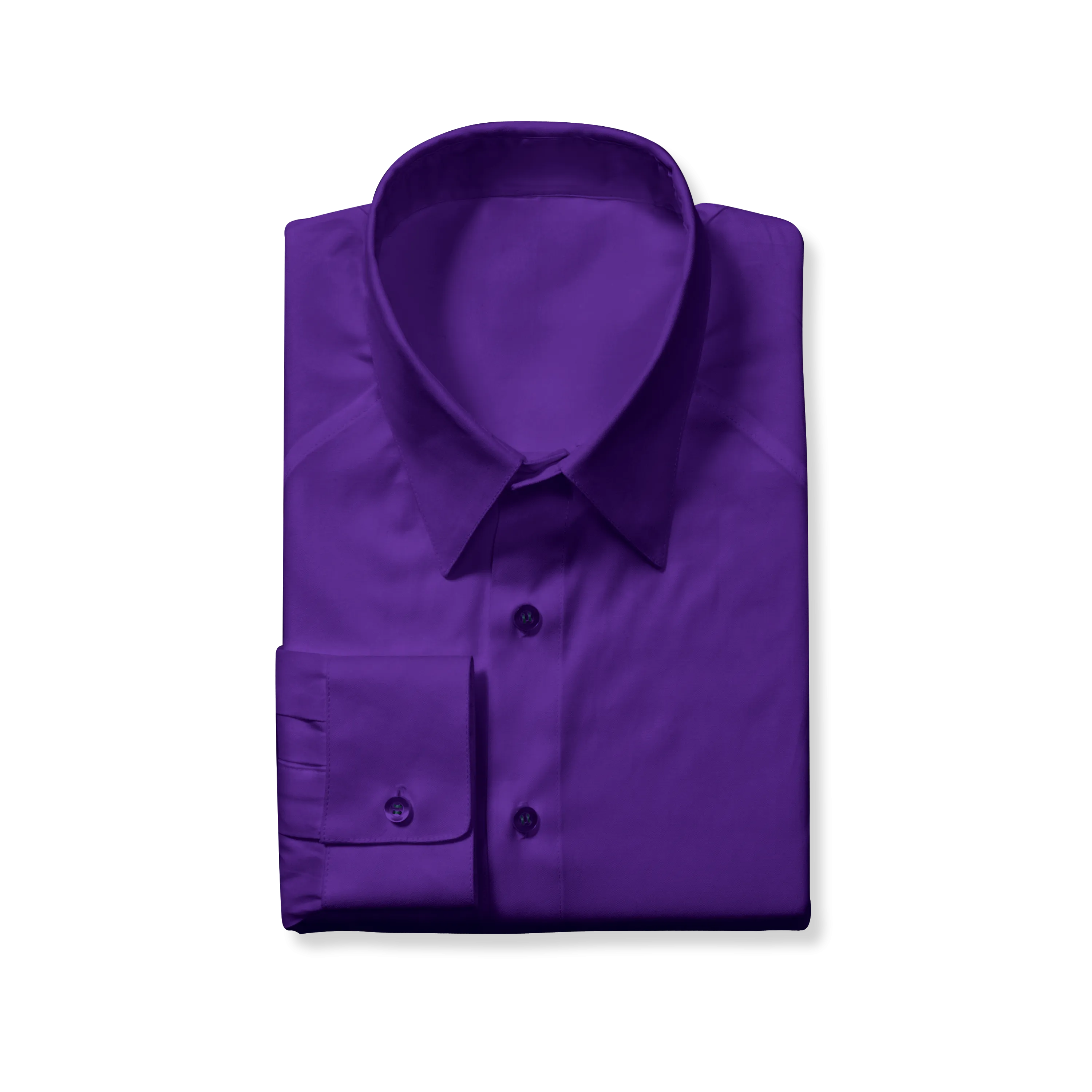 Slim Cut Dark Purple Dress Shirt