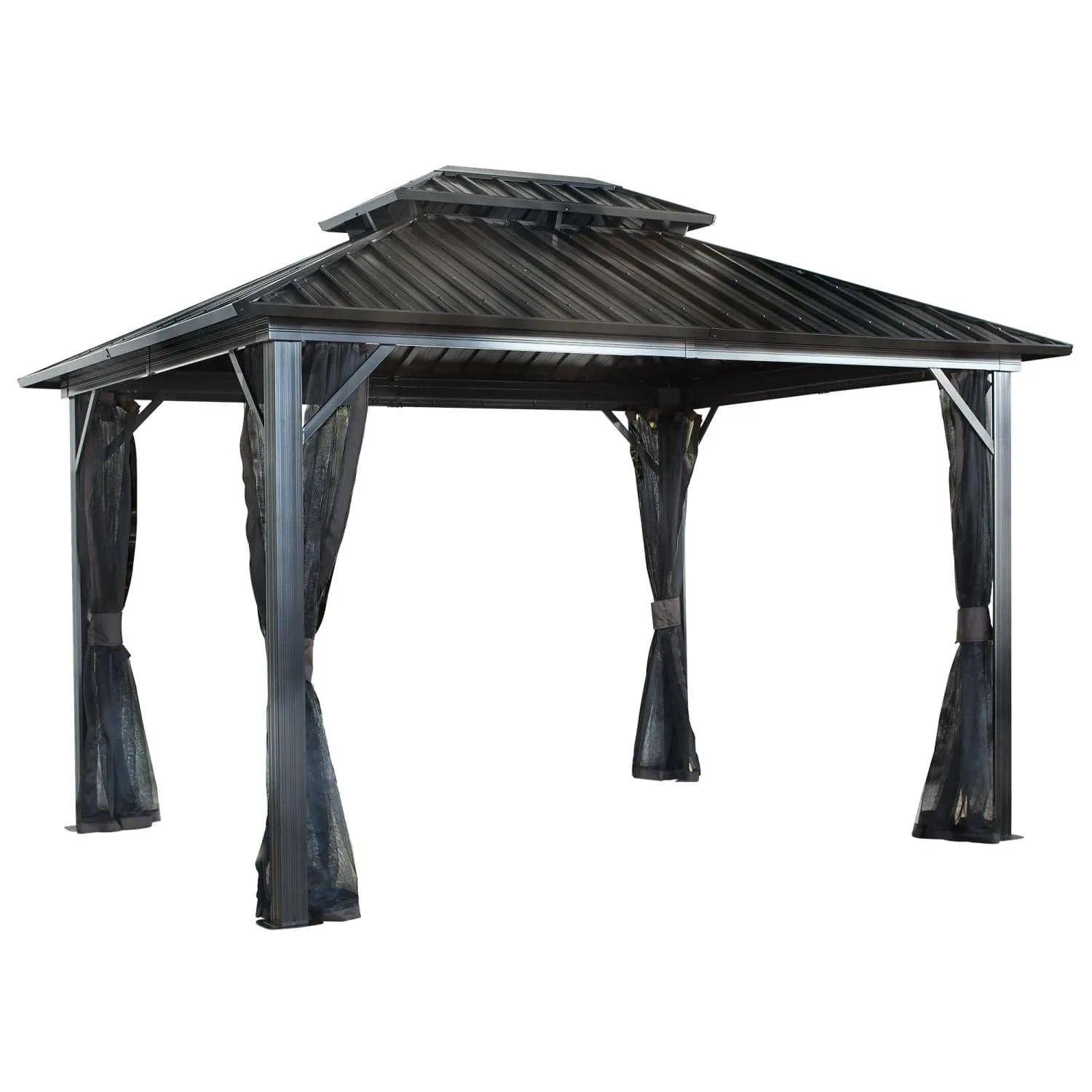 Sojag | Genova II Double Roof Hardtop Gazebo 12' x 16'