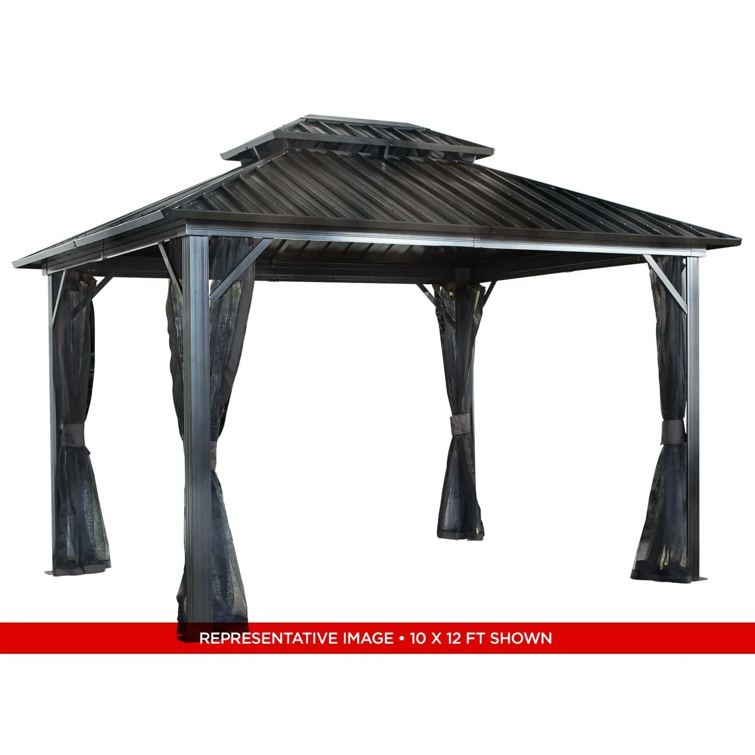 Sojag | Genova II Double Roof Hardtop Gazebo 12' x 16'