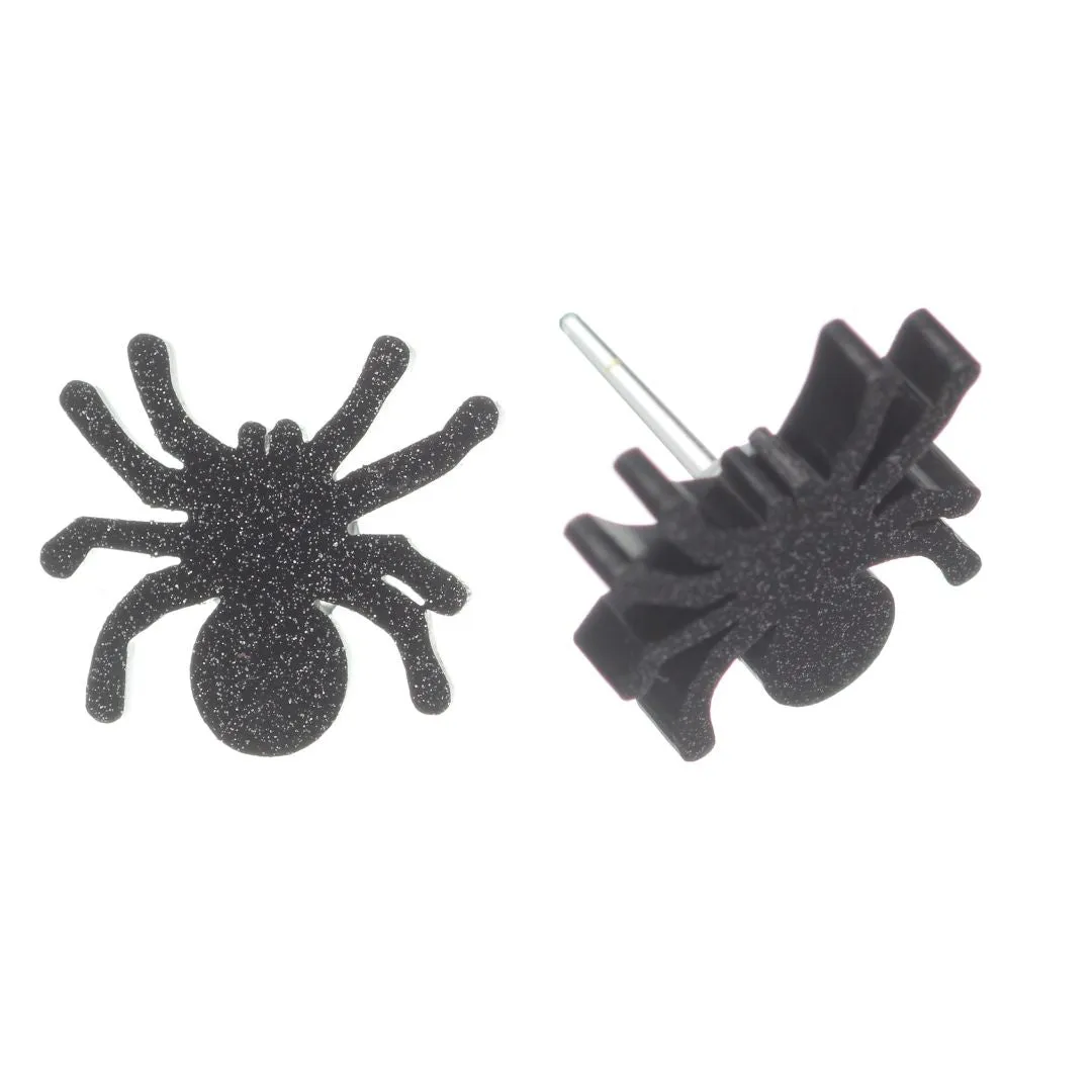 Spider Studs Hypoallergenic Earrings for Sensitive Ears Made with Plastic Posts