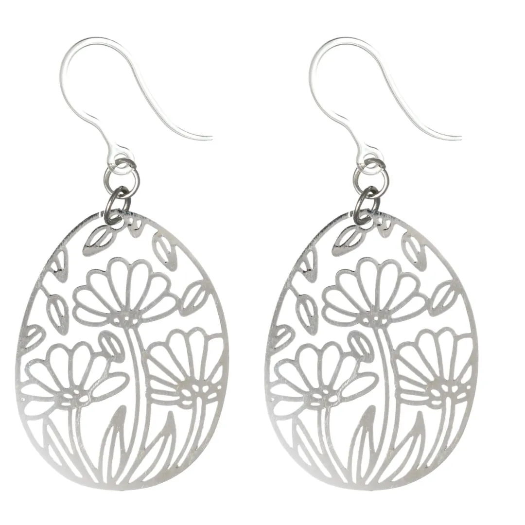 Spring Flower Dangles Hypoallergenic Earrings for Sensitive Ears Made with Plastic Posts