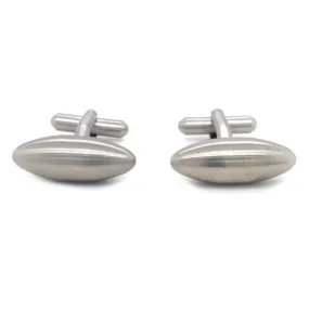 Stainless Steel Cufflinks - "Ellipsoidal"