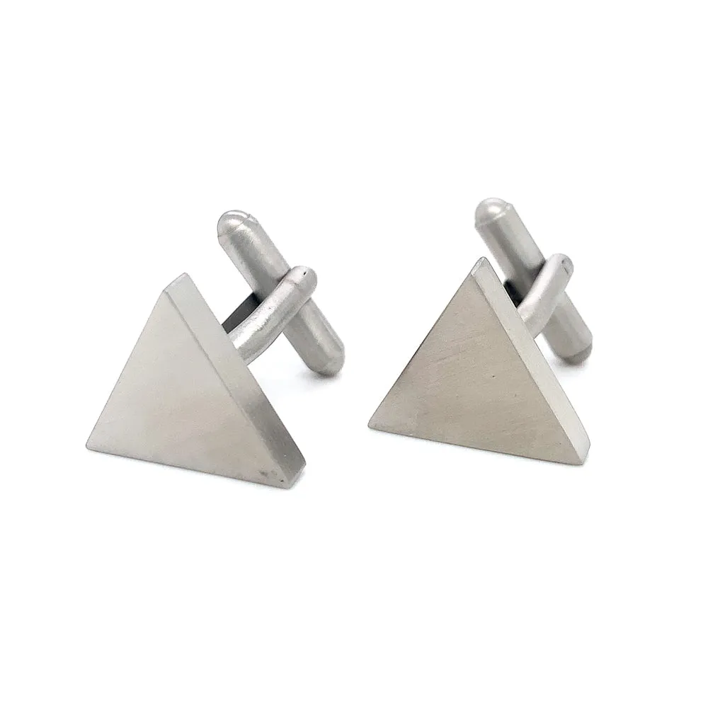 Stainless Steel Cufflinks - "Triangle"