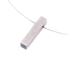 Stainless Steel Pendant - "Rectangular Block"