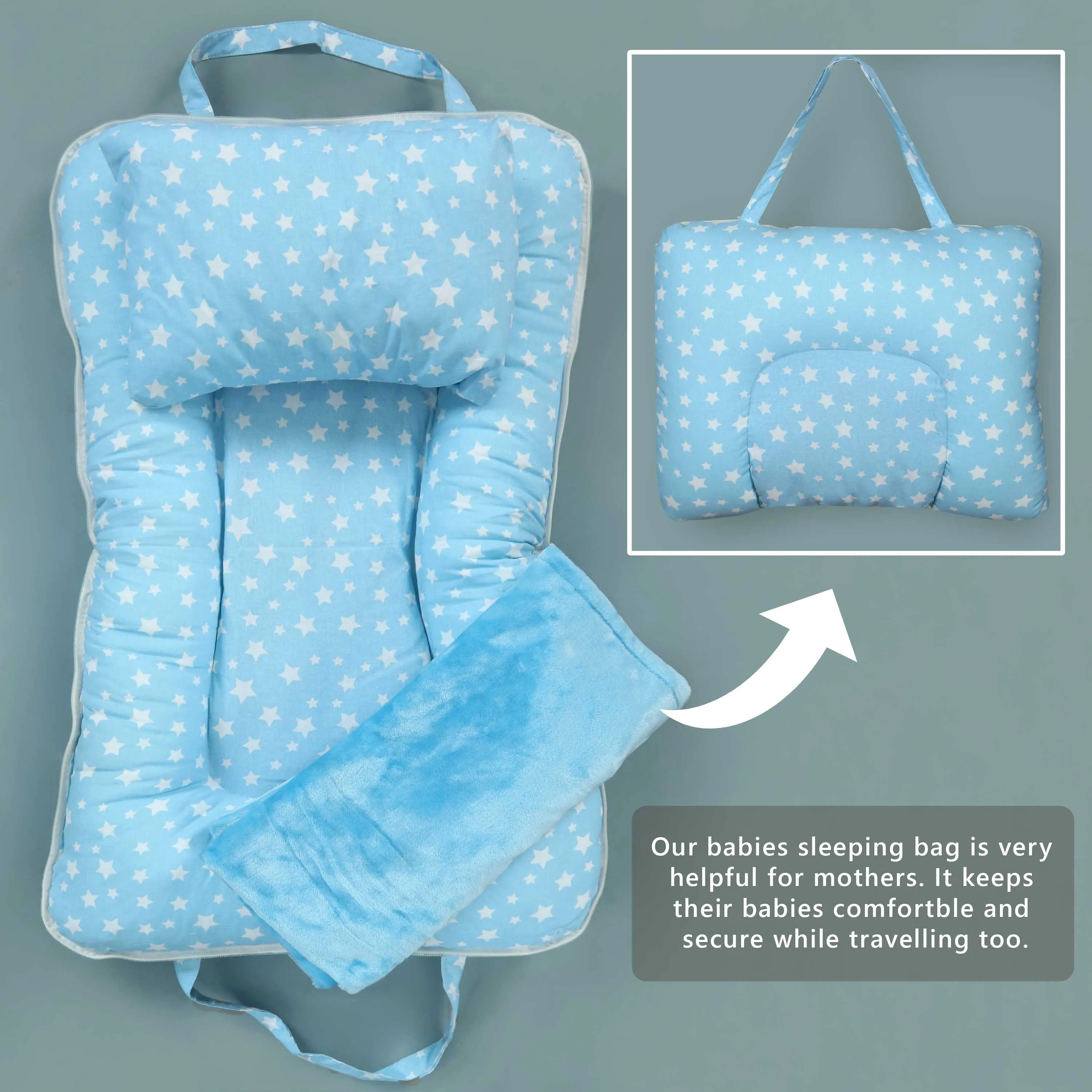 Starry Light Portable Baby Bed