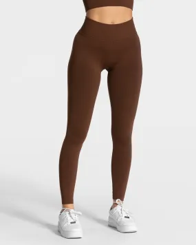 Statement Scrunch Leggings "Kaffee"