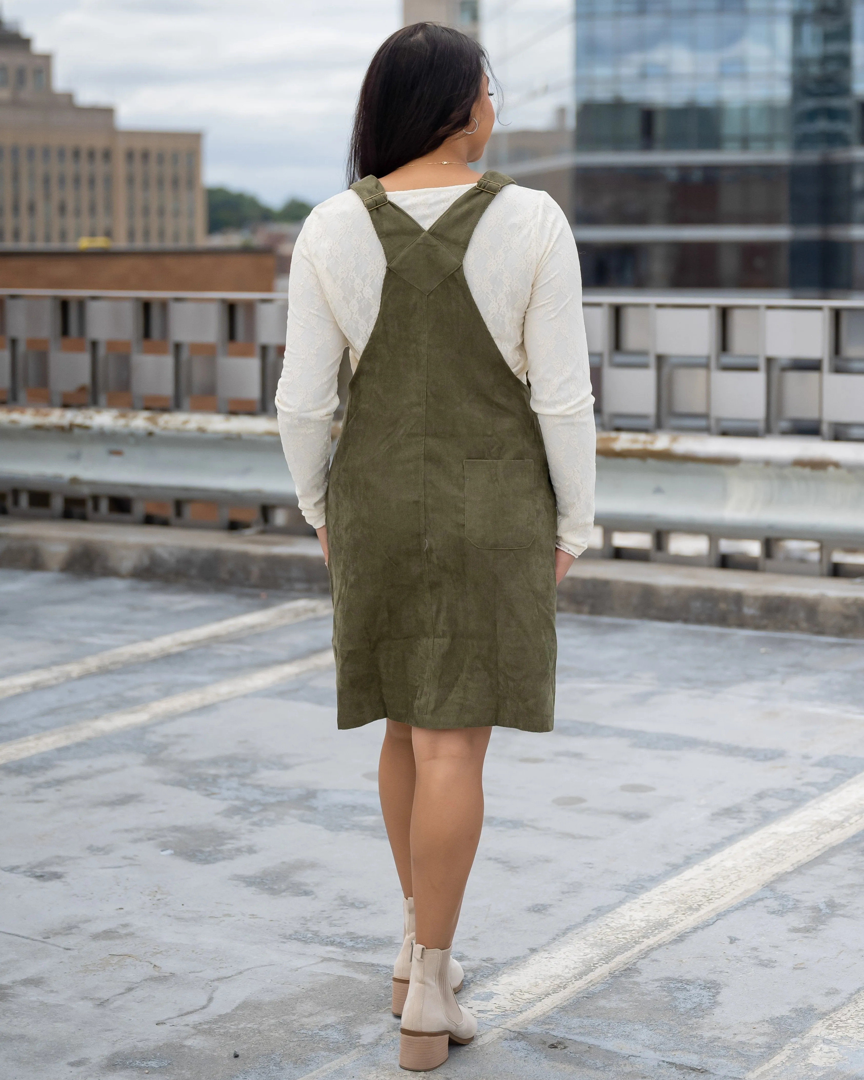 Stella Corduroy Overall Dress - SOLD OUT