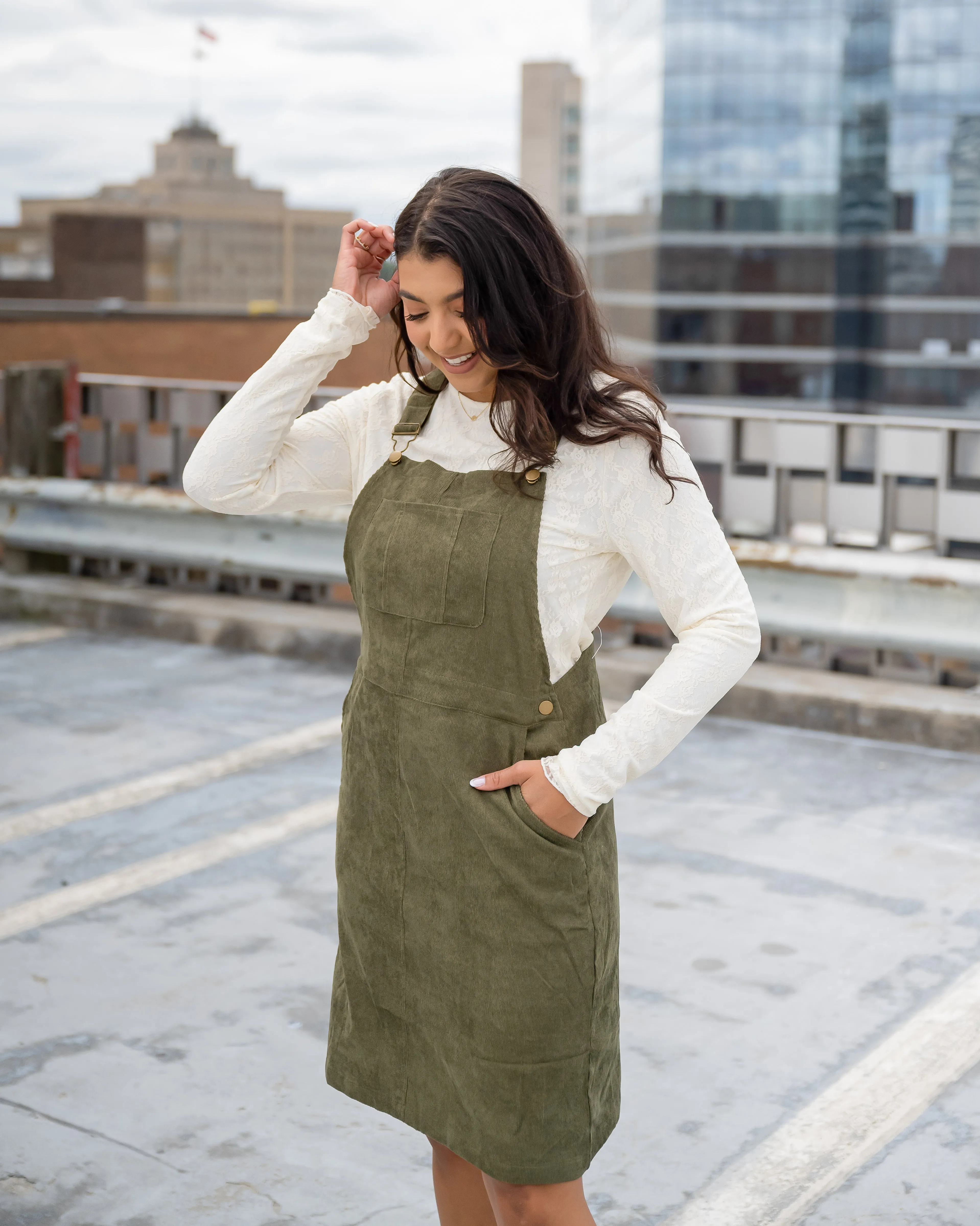 Stella Corduroy Overall Dress - SOLD OUT