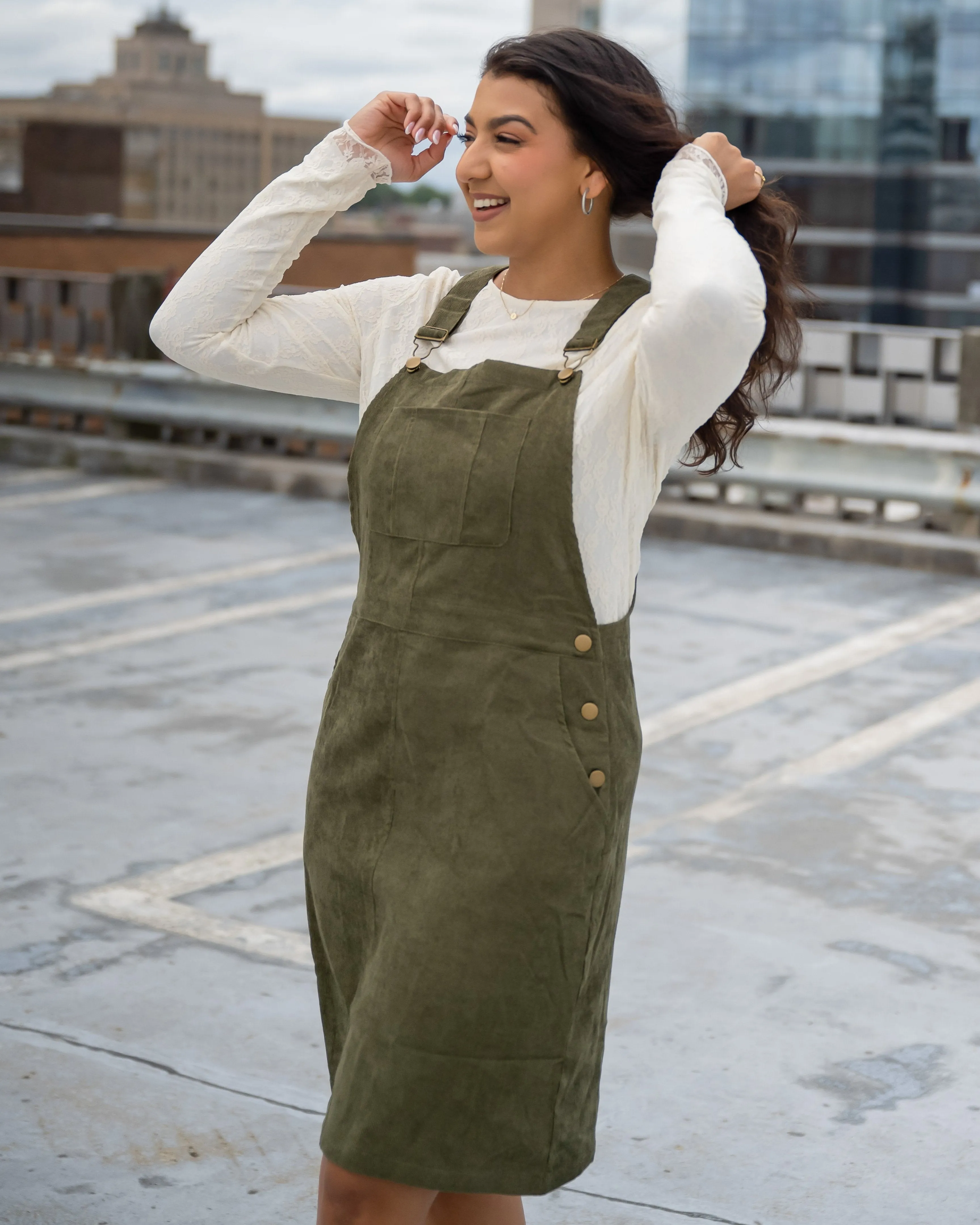 Stella Corduroy Overall Dress - SOLD OUT