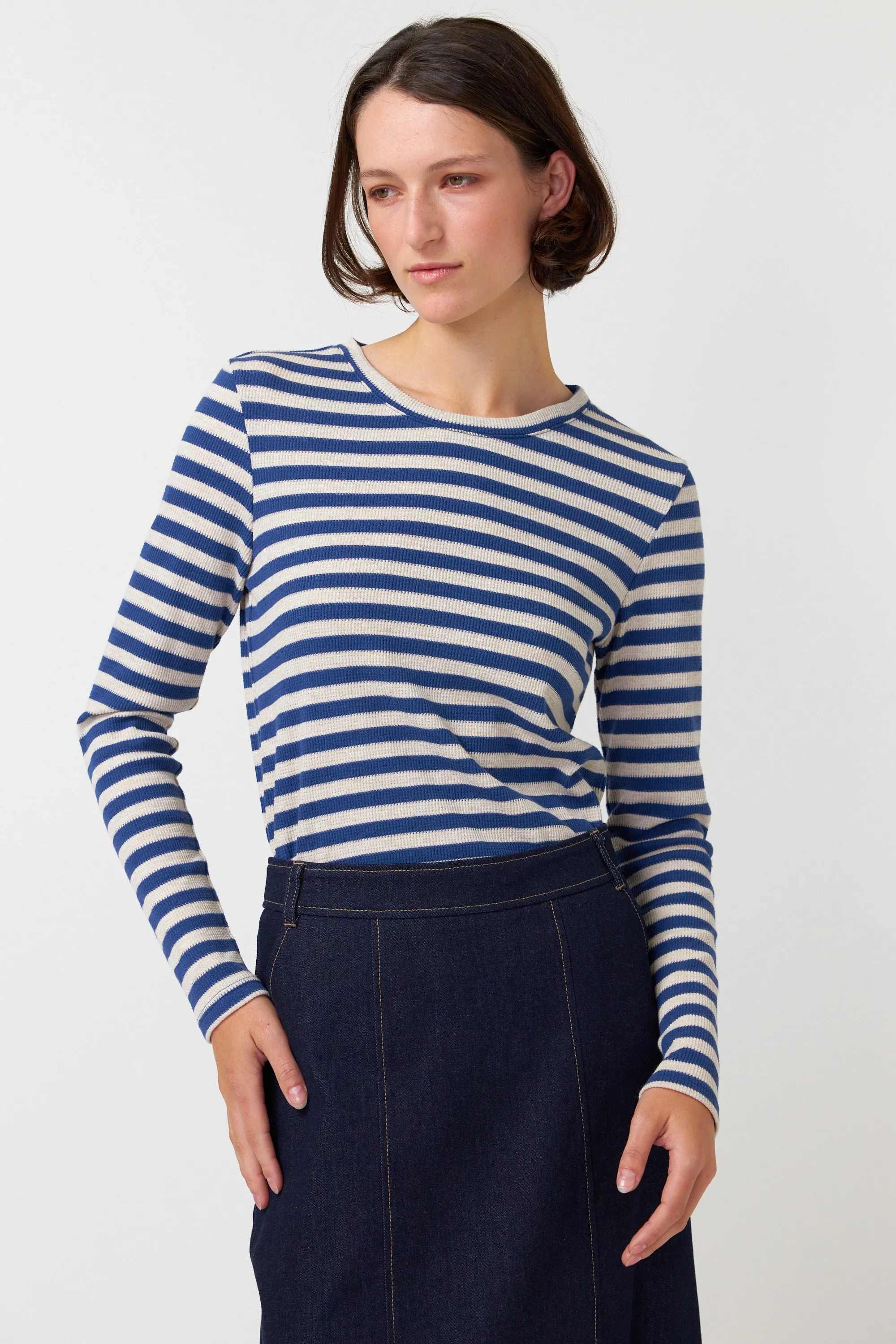 Stripey long sleeve top