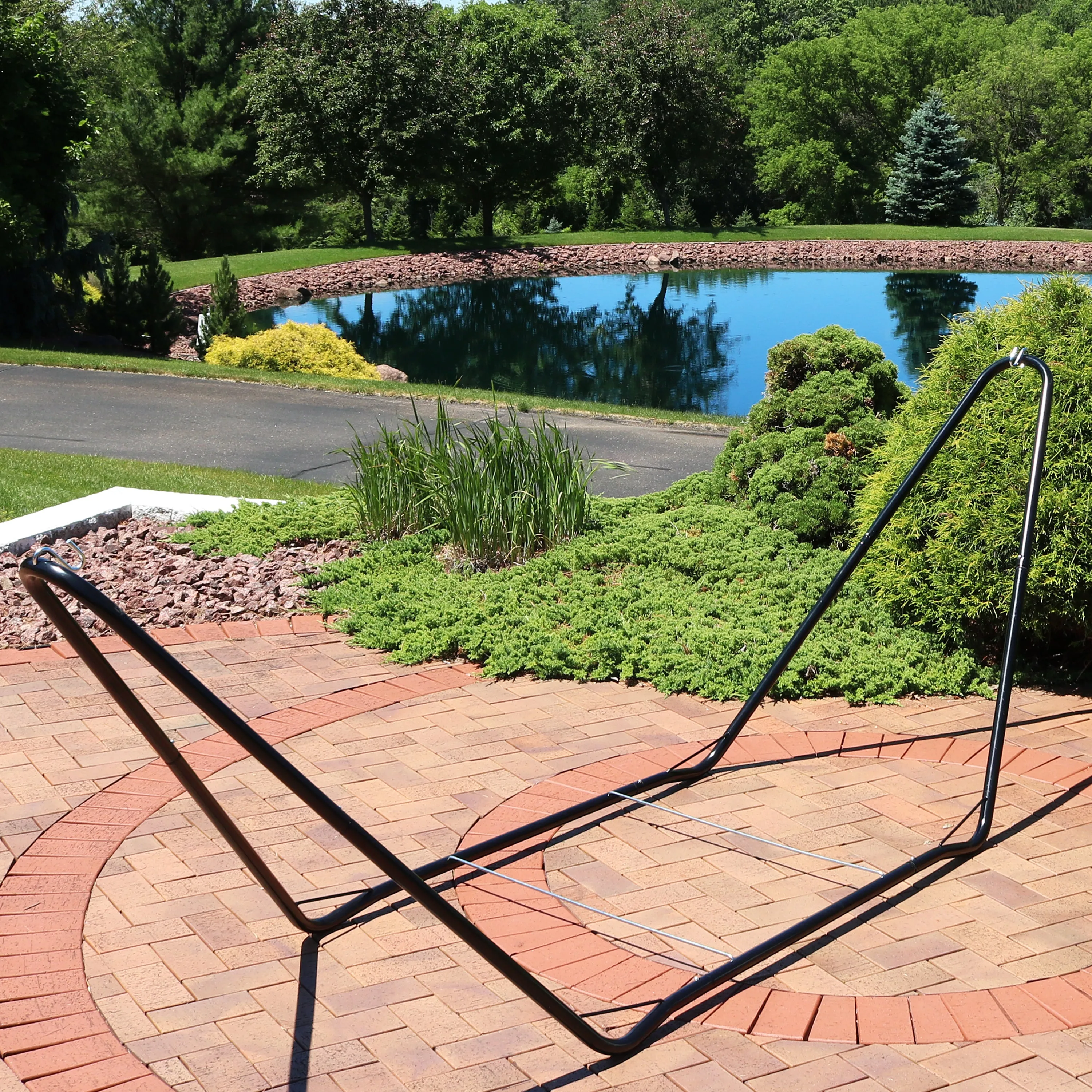 Sunnydaze 10' Portable Hammock Stand - 330-Pound Capacity