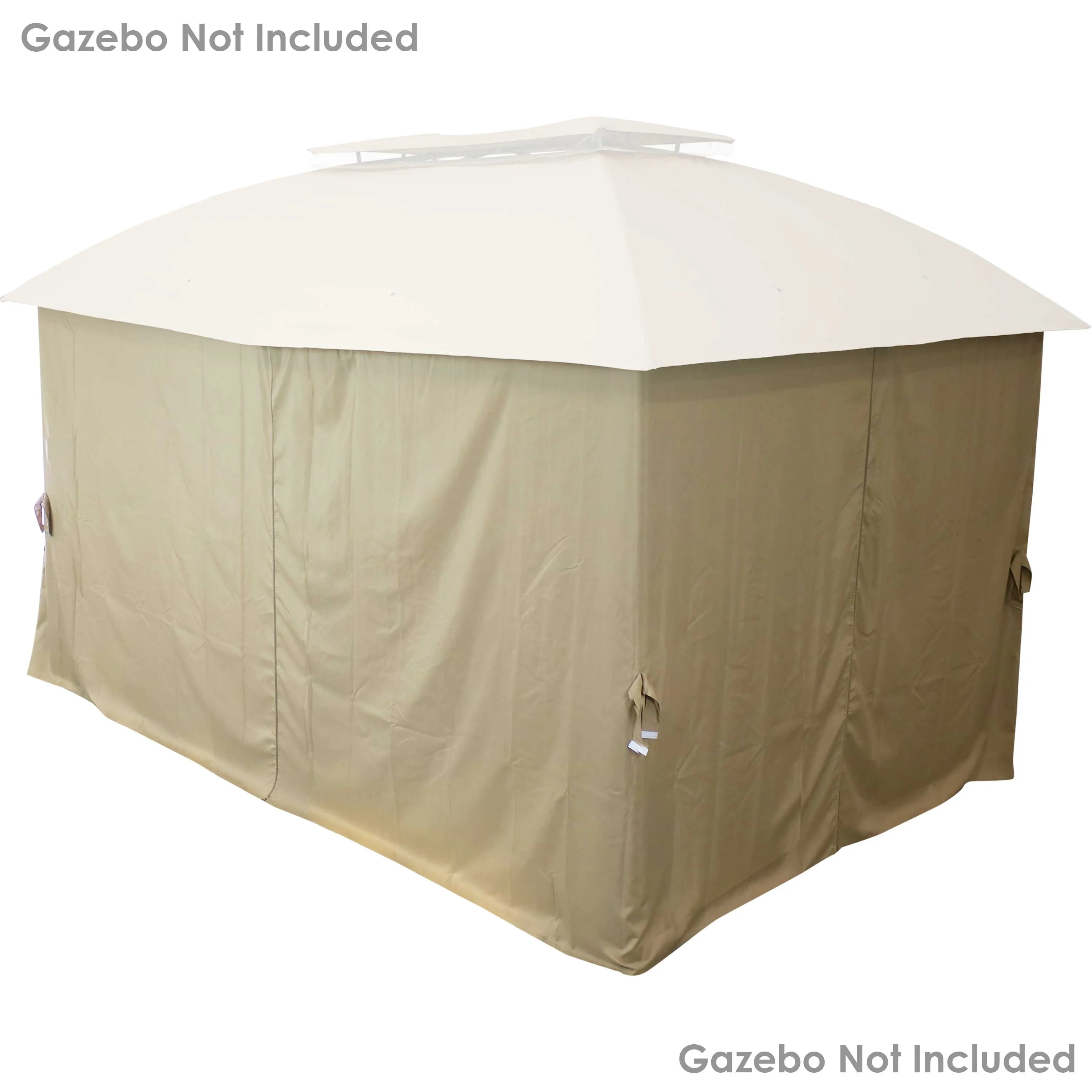 Sunnydaze 10' x 13' Gazebo 4-Piece Polyester Sidewall Set