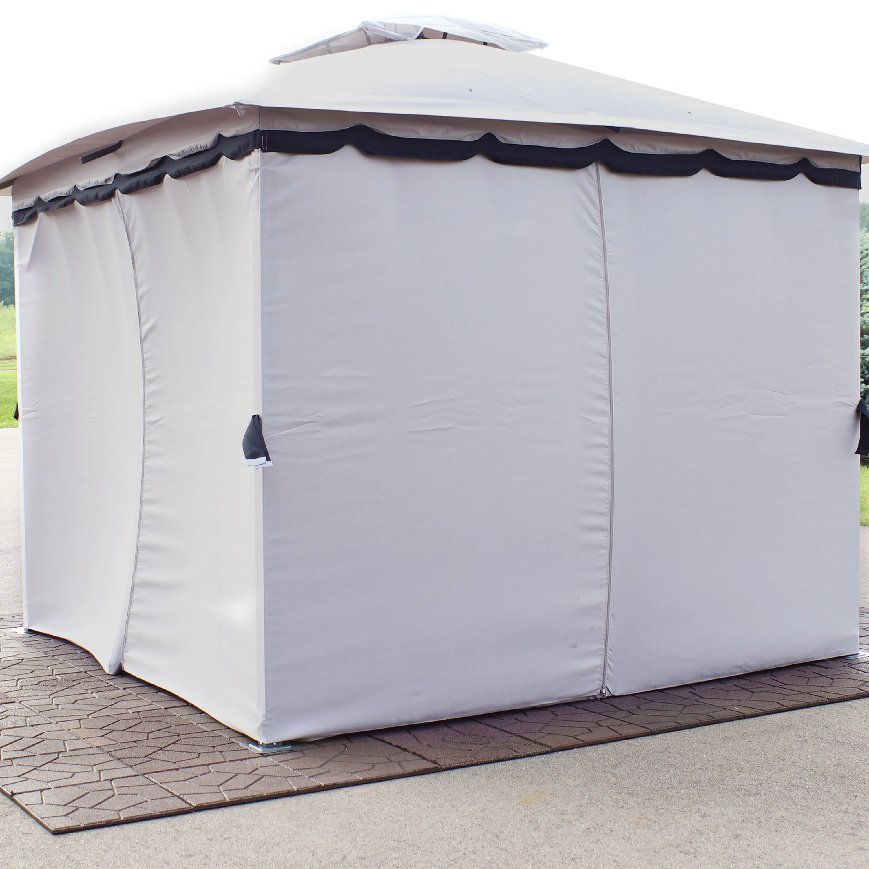 Sunnydaze 10' x 13' Gazebo 4-Piece Polyester Sidewall Set