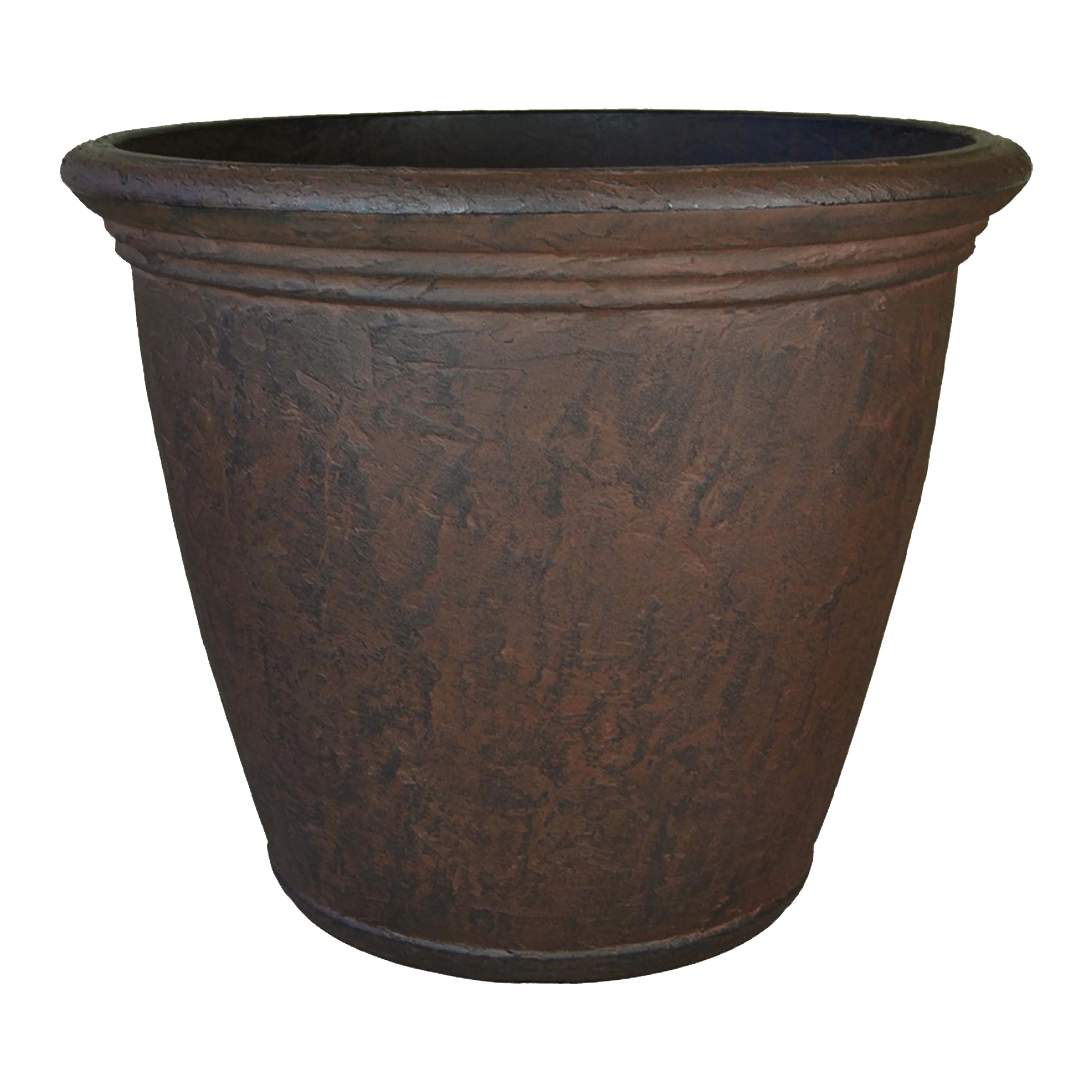 Sunnydaze Anjelica Outdoor Resin Planter - 15.25" Diameter