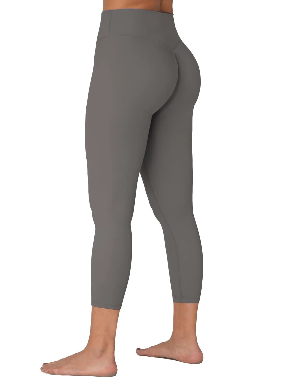 Sunzel Sunzfly Capri Leggings with Invisible Butt Scrunch, High Waisted Soft Cropped Workout Gym Yoga Pants with Tummy Control