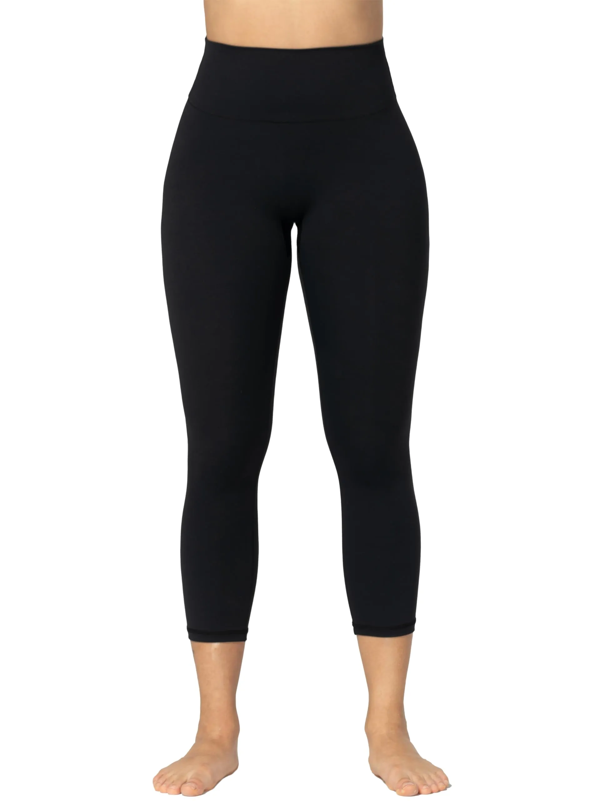 Sunzel Sunzfly Capri Leggings with Invisible Butt Scrunch, High Waisted Soft Cropped Workout Gym Yoga Pants with Tummy Control