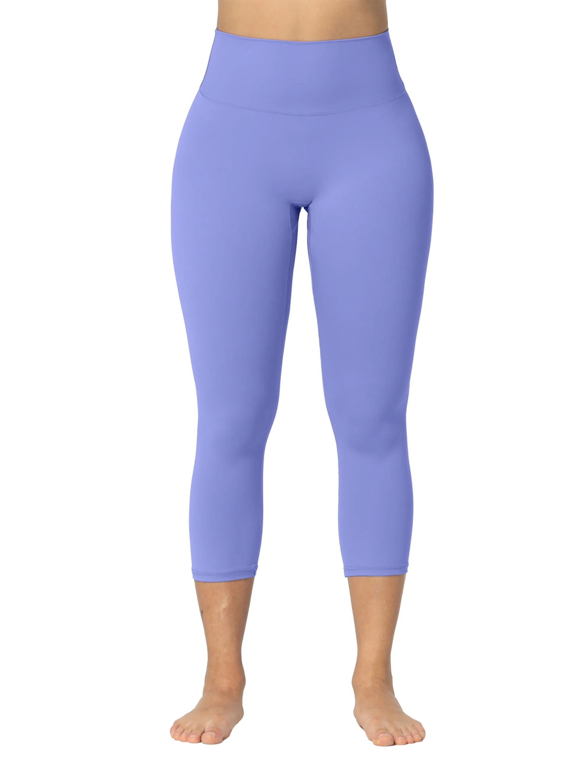 Sunzel Sunzfly Capri Leggings with Invisible Butt Scrunch, High Waisted Soft Cropped Workout Gym Yoga Pants with Tummy Control