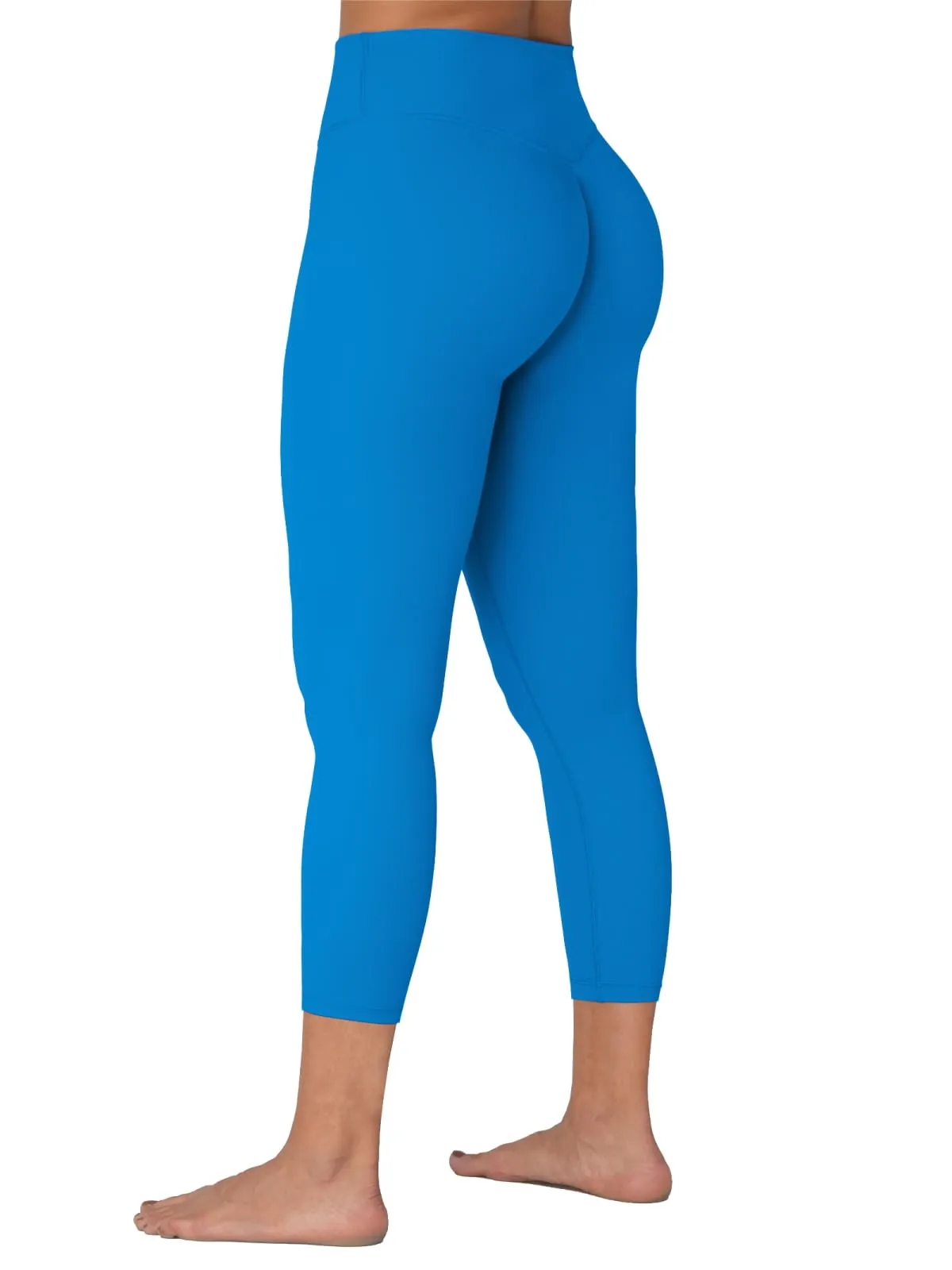 Sunzel Sunzfly Capri Leggings with Invisible Butt Scrunch, High Waisted Soft Cropped Workout Gym Yoga Pants with Tummy Control