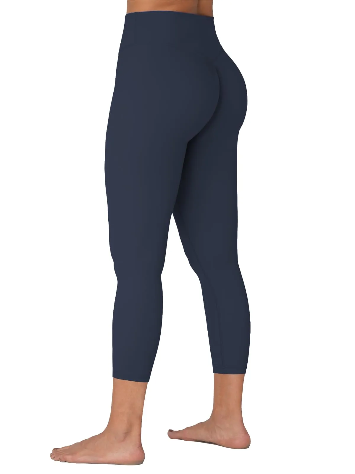 Sunzel Sunzfly Capri Leggings with Invisible Butt Scrunch, High Waisted Soft Cropped Workout Gym Yoga Pants with Tummy Control