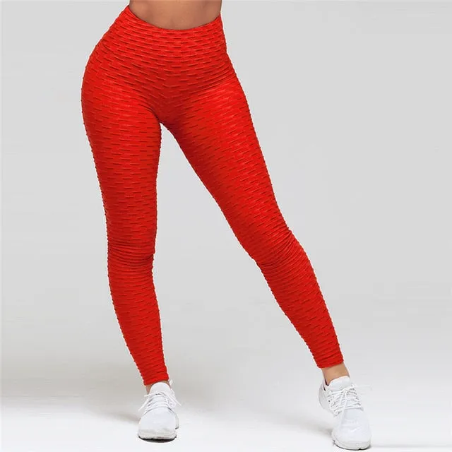 SVOKOR Fitness Female Leggings Polyester Ankle-Length Breathable Pants Leggins Women Standard Fold Push Up  Legging