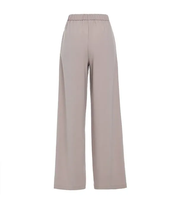 Tara Wide Leg Pants Beige