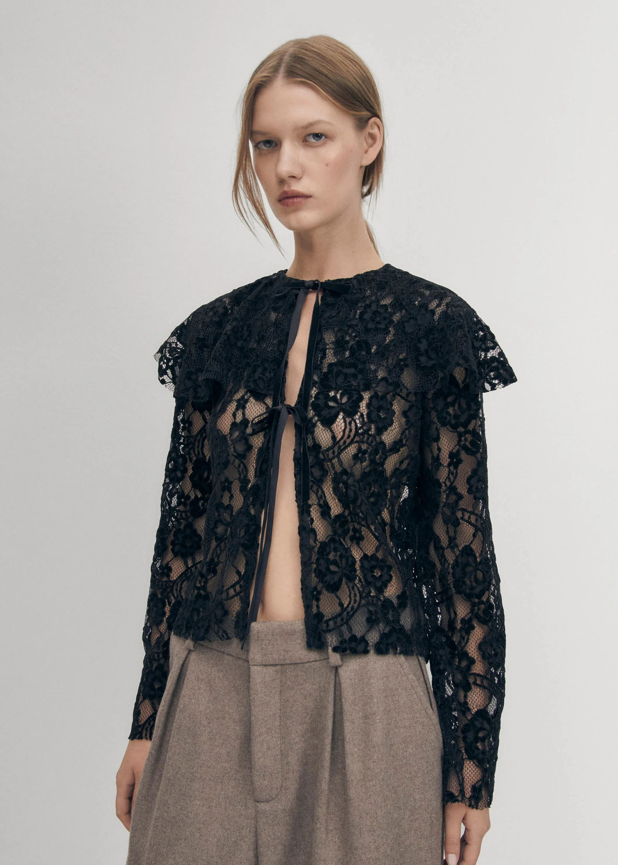 Tolpa Lace Black Blouse