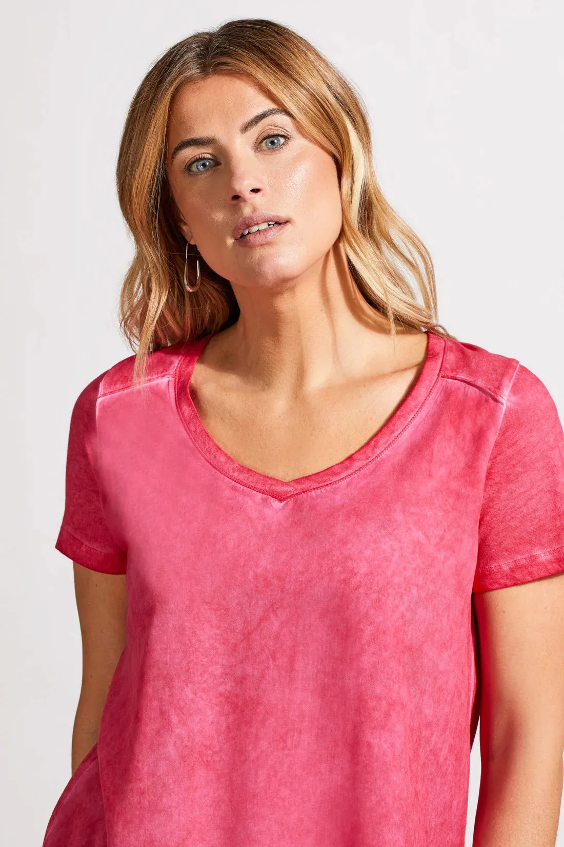 Tribal | Soft Touch Cotton Mixed Media Top | Women's