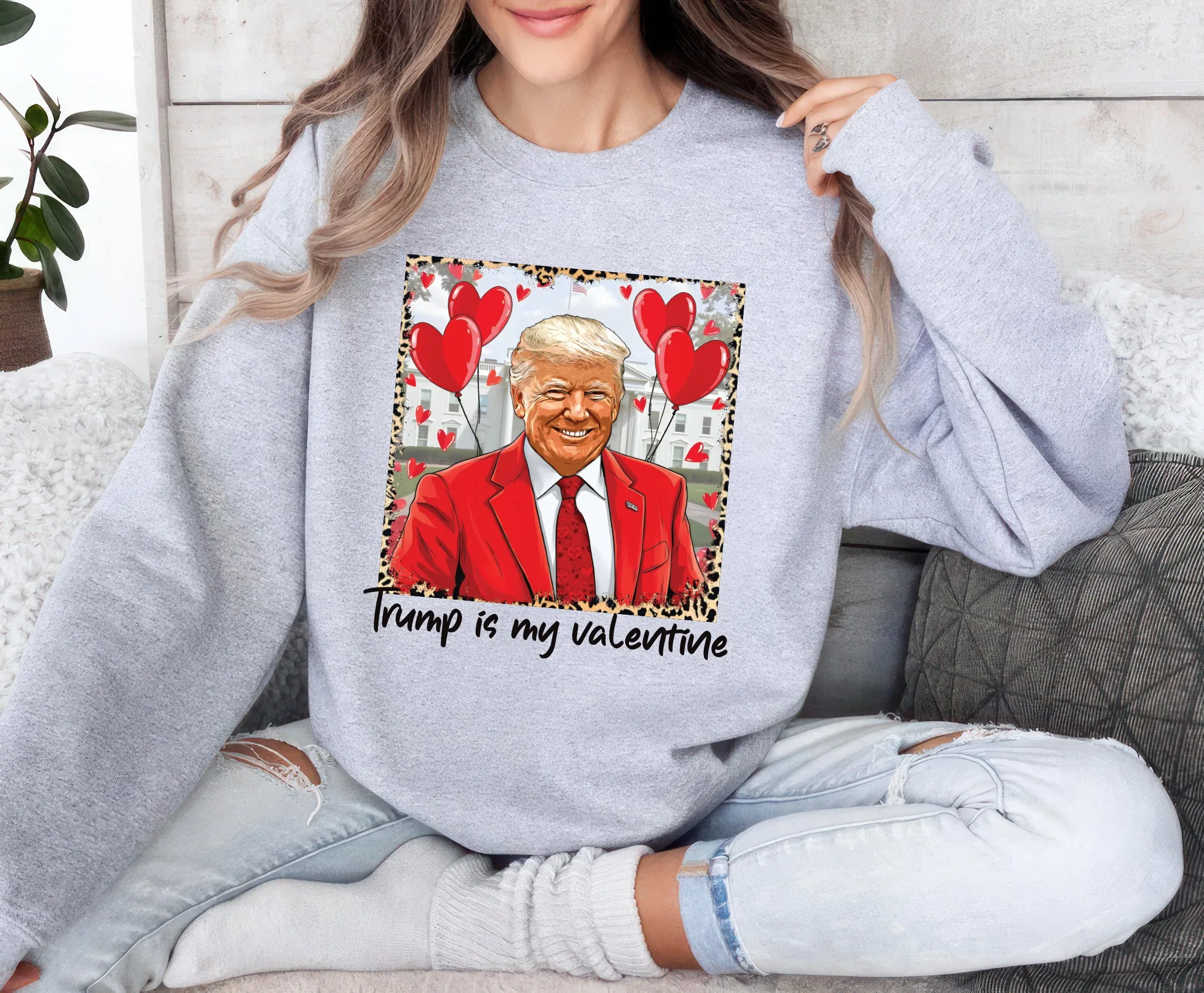 Trump Is My Valentine Sweatshirt, Retro Valentine Shirt, Funny Trump, Trump Valentine, Political Maga Valentine Shirt