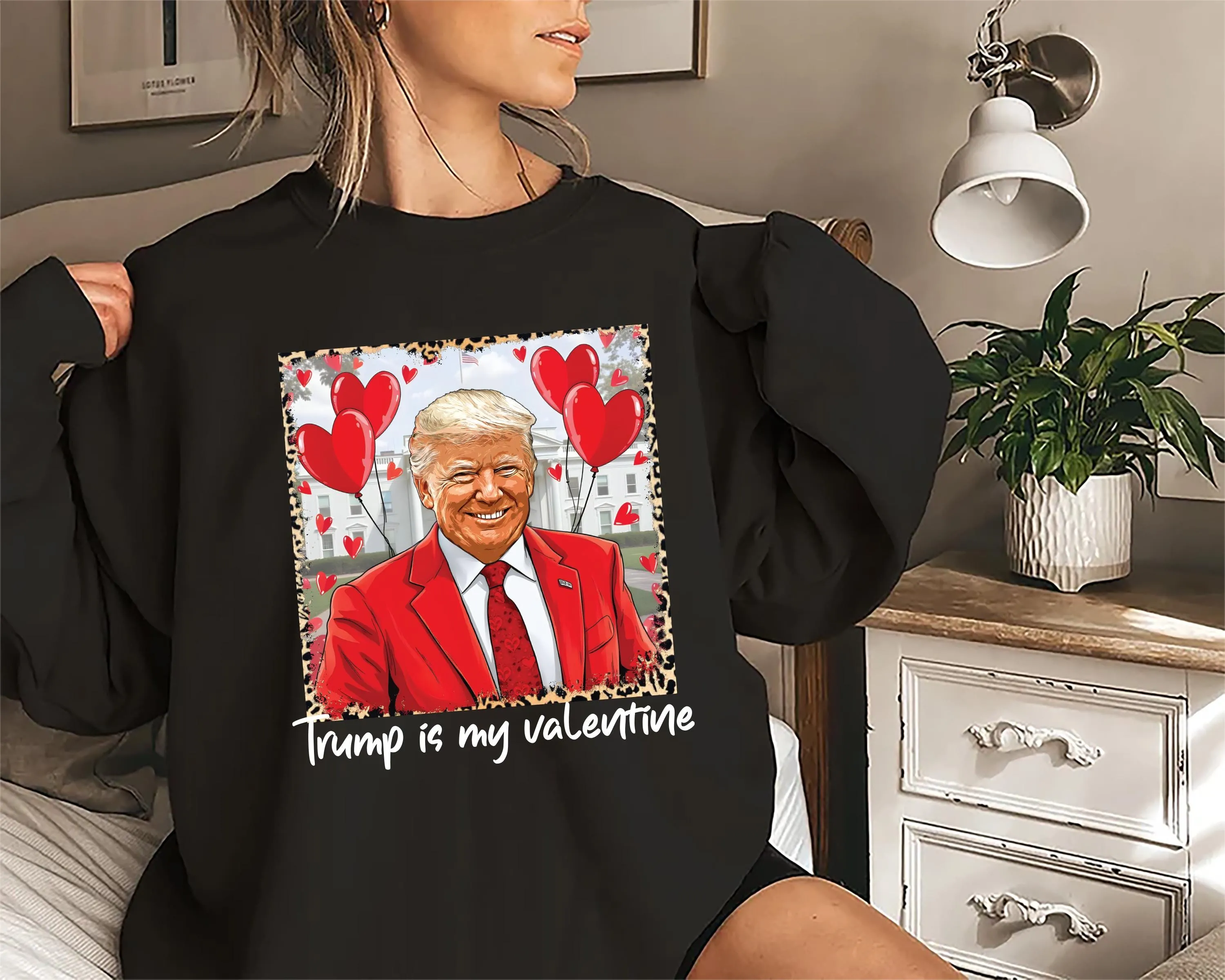 Trump Is My Valentine Sweatshirt, Retro Valentine Shirt, Funny Trump, Trump Valentine, Political Maga Valentine Shirt