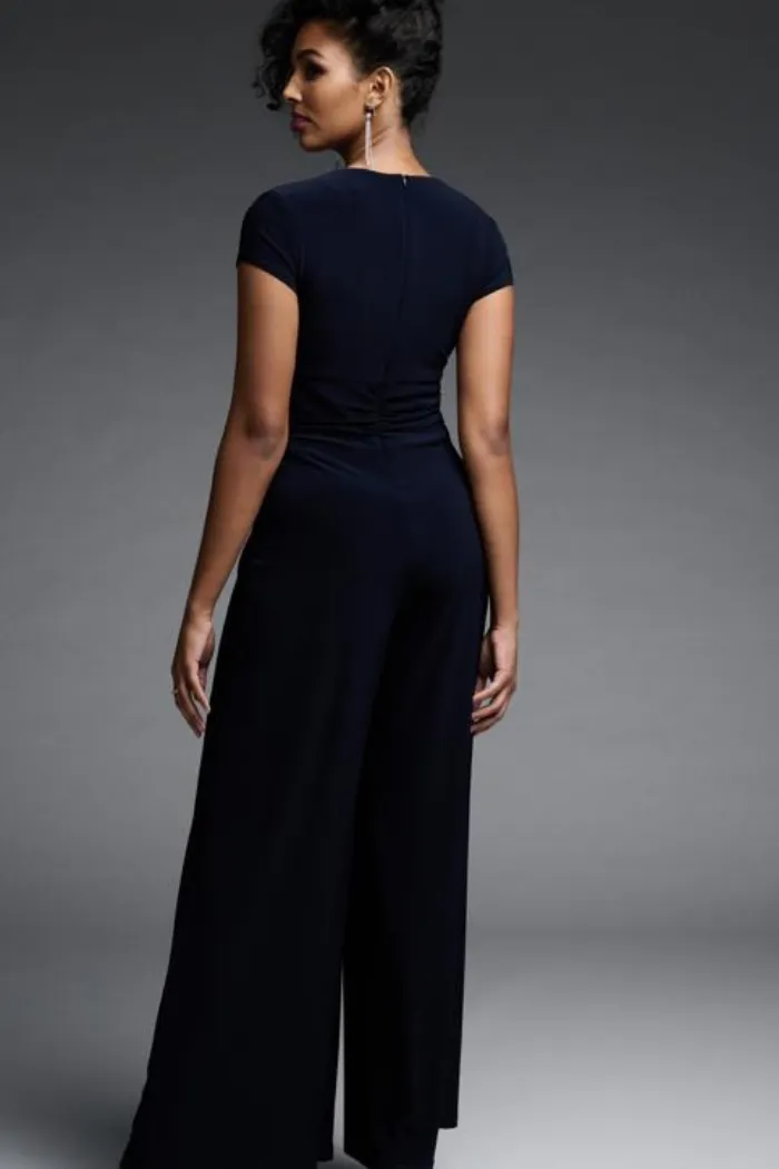 Twist Front Wide Leg Jumpsuit