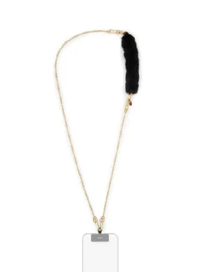 TWO-WAY FURRY PHONE STRAP/CUFF