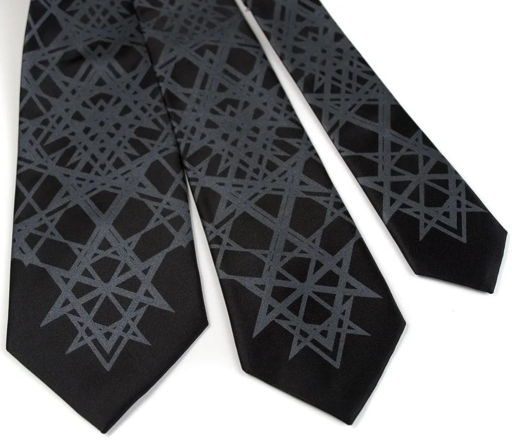 Unicursal Hexagram Microfiber Necktie