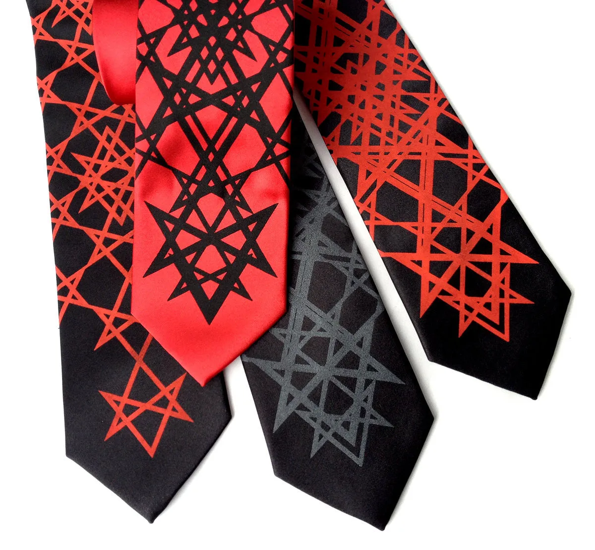 Unicursal Hexagram Microfiber Necktie