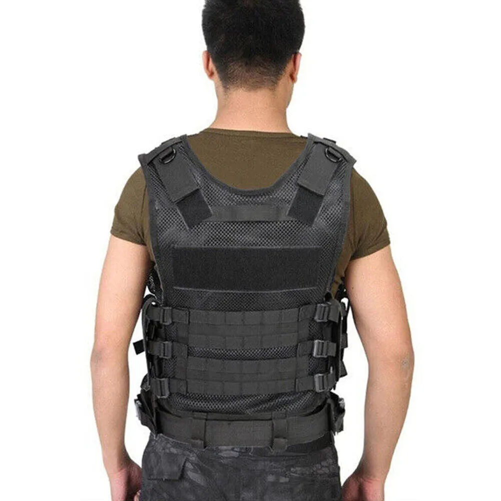 US Tactical Vest Military Gun Holder Durable Police Combat Assault Gear Fashion