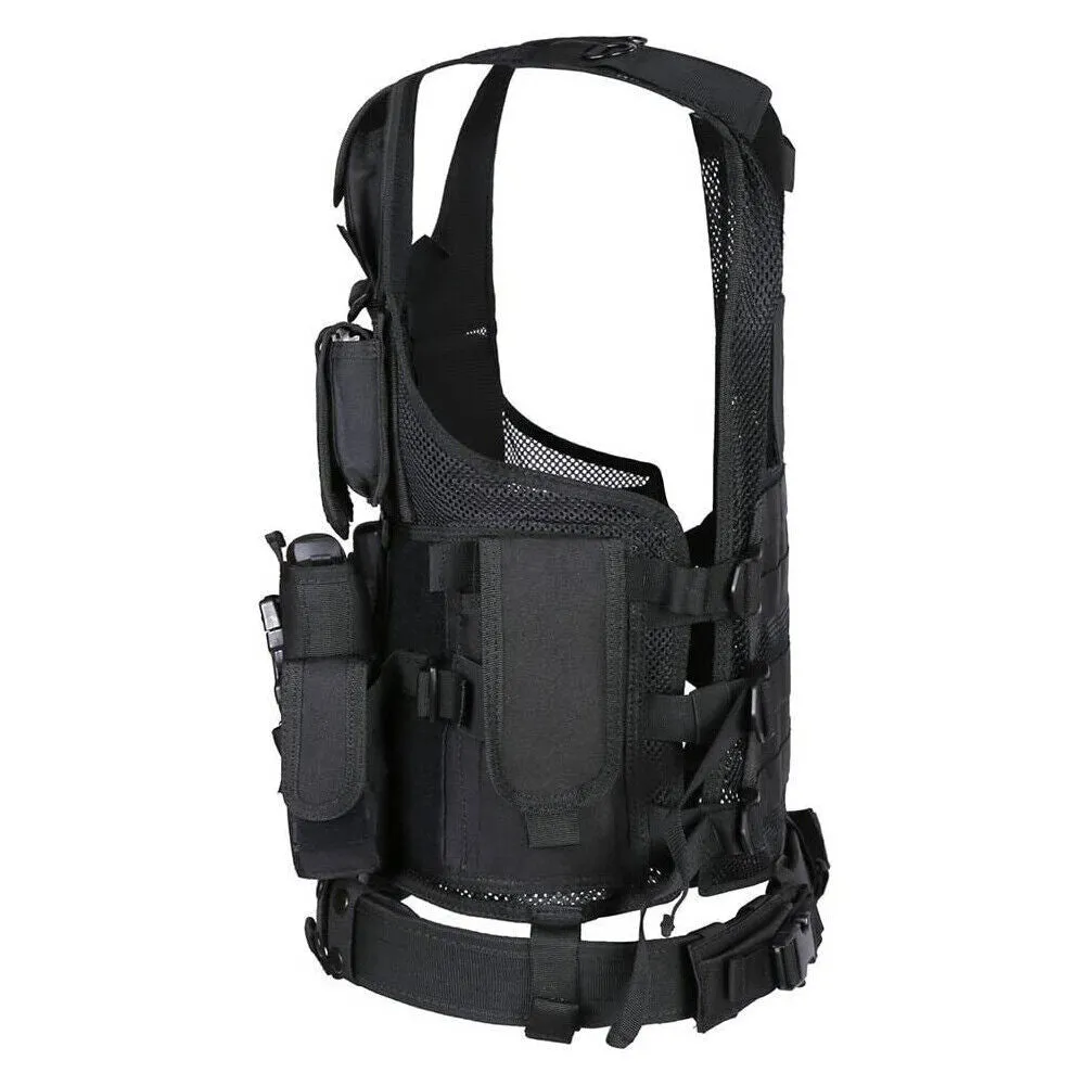 US Tactical Vest Military Gun Holder Durable Police Combat Assault Gear Fashion