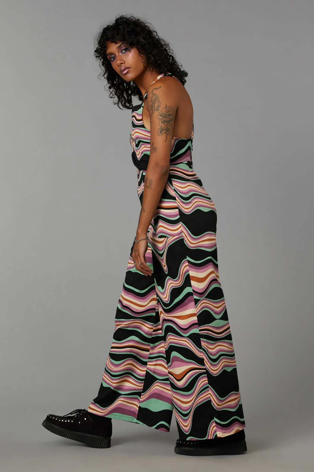 Wave Craze Print Overall