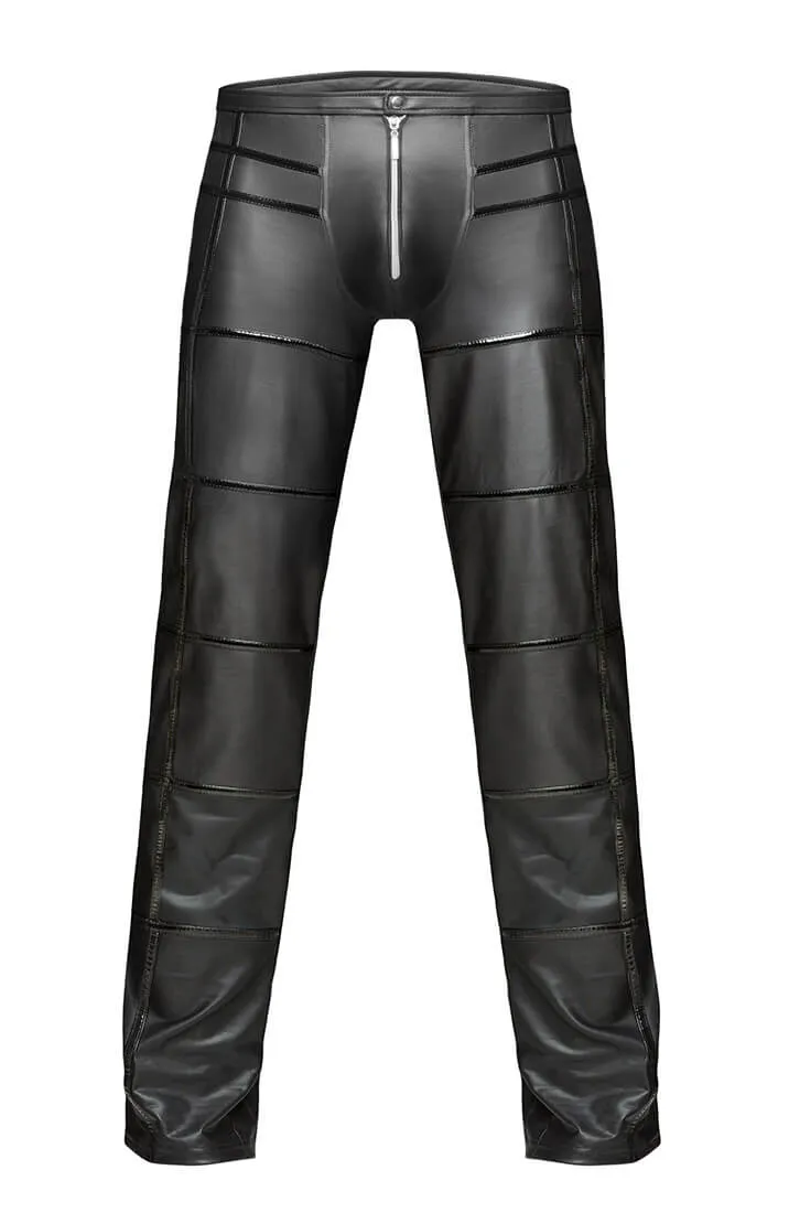 Wet look pants with zip - ZAPP