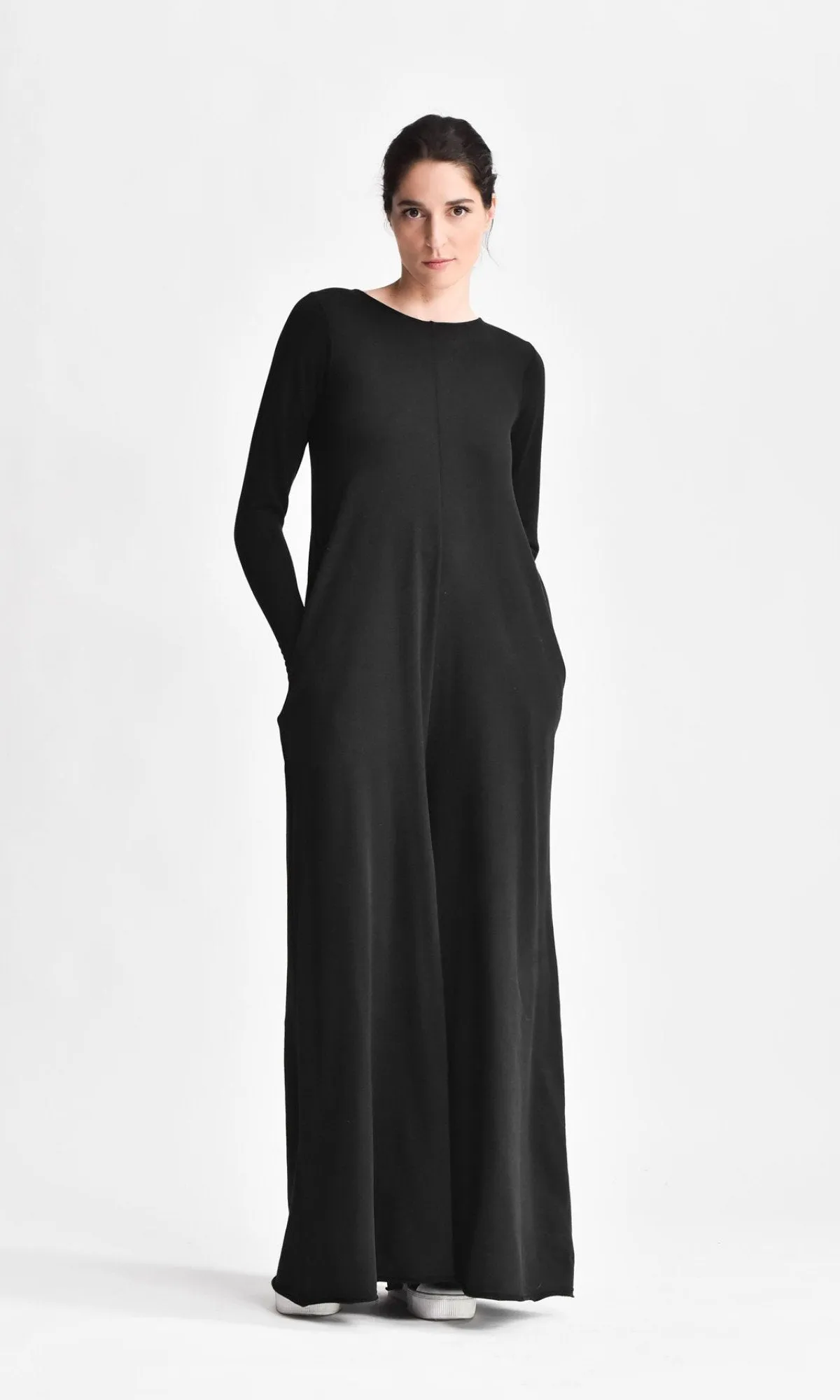 Wide Leg Maxi Jumpsuit